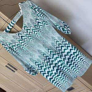 As U Wish size medium green and white dress